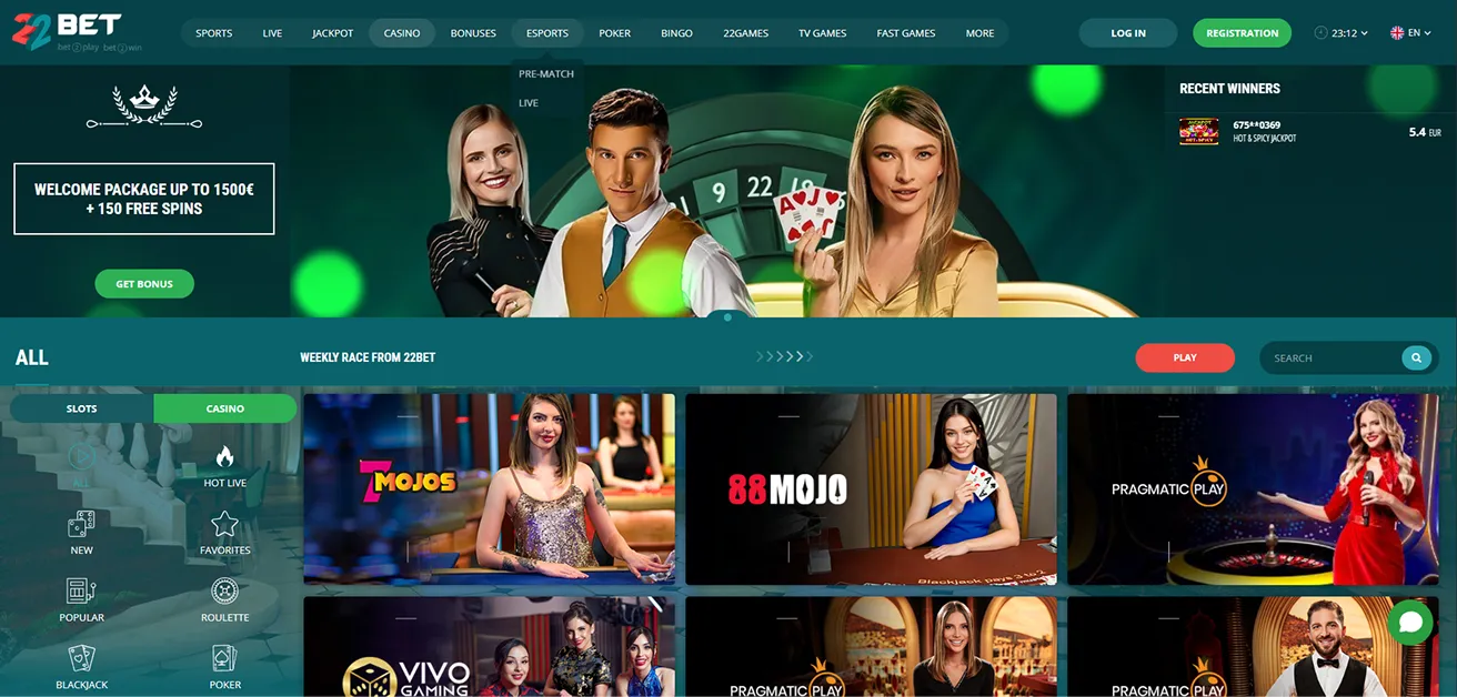 22Bet Casino 22Bet Casino